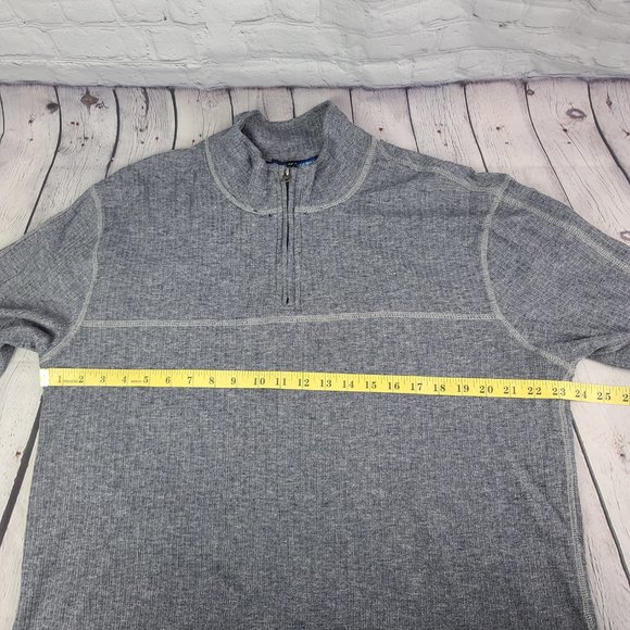 Vintage 1946 Quarter Zip Long Sleeves Sweater Gray Size XL. New - Picture 4 of 7